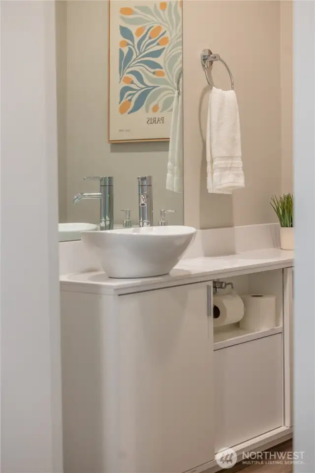 powder room - lower level