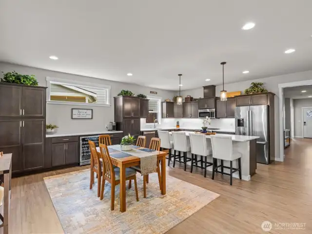 The open concept kitchen is a real showstopper!