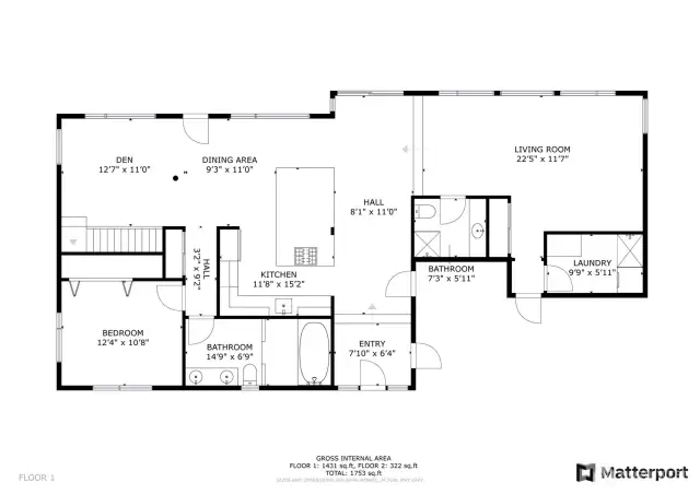 Main level living areas.