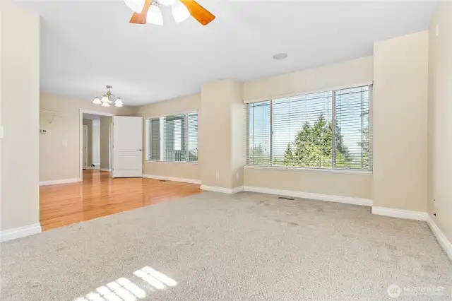 Family and dining area or attached ADU with separate entry and bathroom