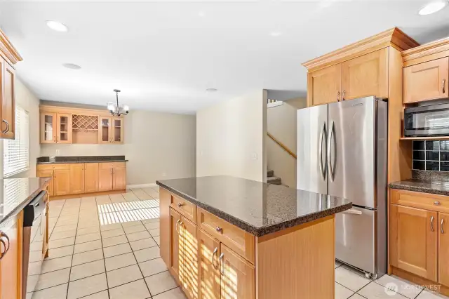 Kitchen with dining area