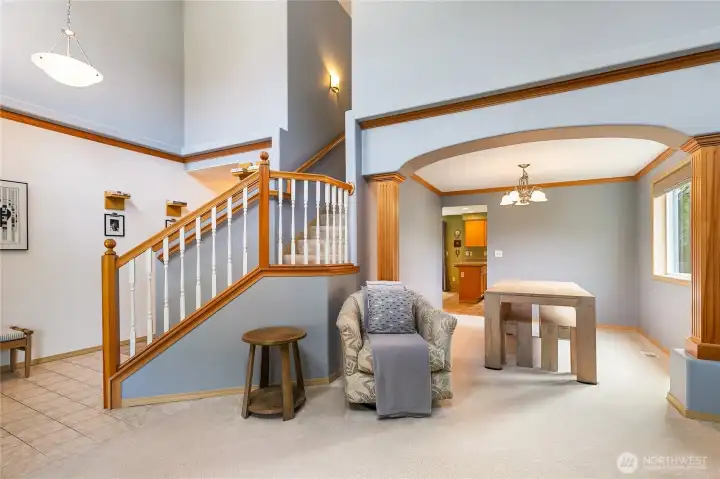 Formal living & dining area