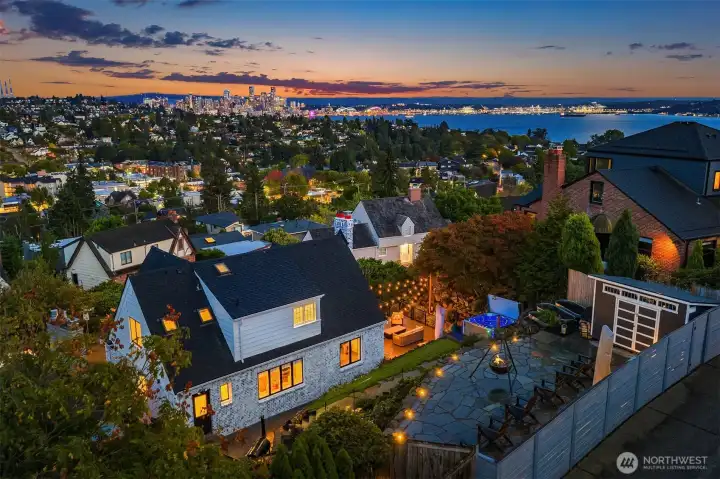 Quite the sophisticated property. with gorgeous city views.