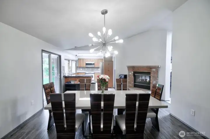Family room - dining combination
