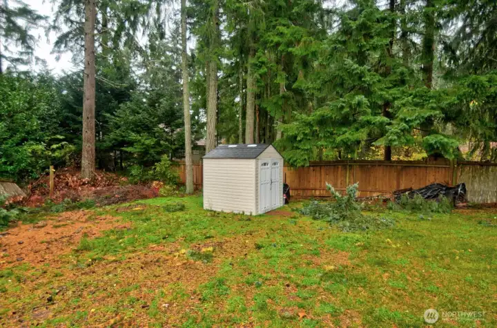 Outbuilding for mowers etc