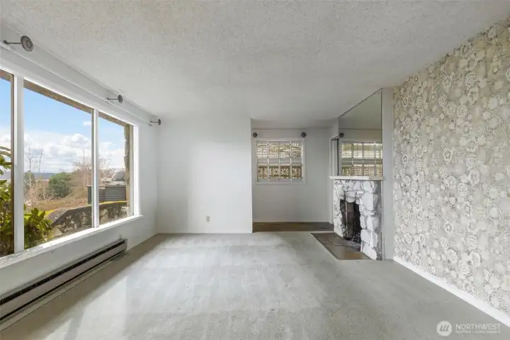 Picture window in the living room