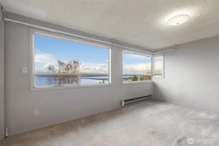 View from the expansive primary bedroom