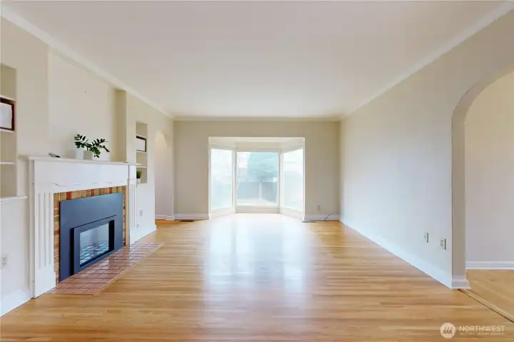 Living Room with hardwood floors
