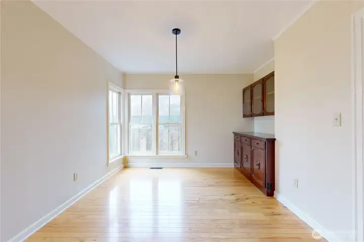Dining Room with built-in hutch
