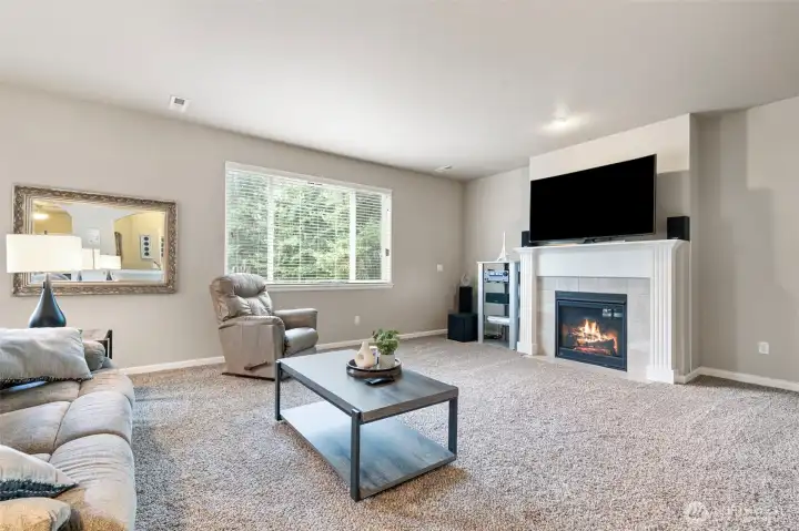 Great room off kitchen.