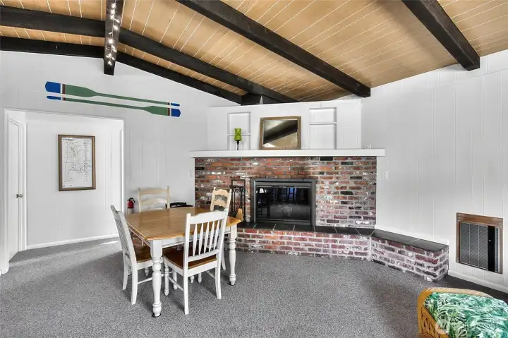 Wood Burning fireplace