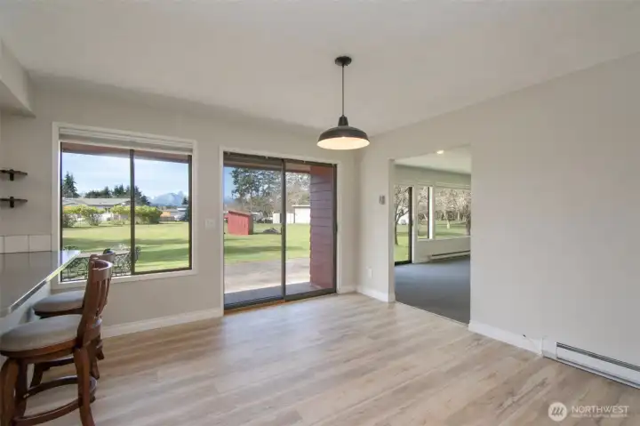 Dining into the Family Room