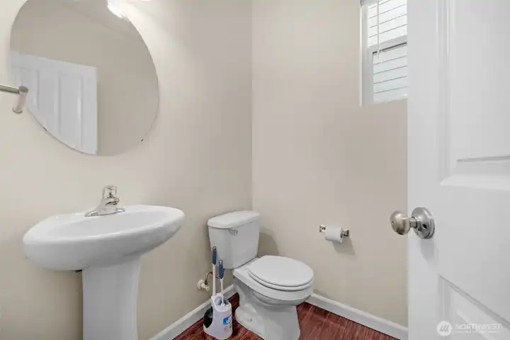 Main floor half bath