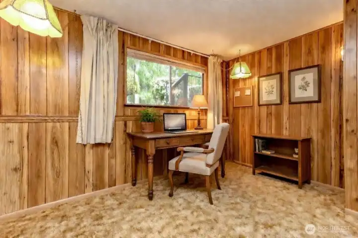 Virtually staged. Downstairs extra room has closet, perfect for home office or guests.