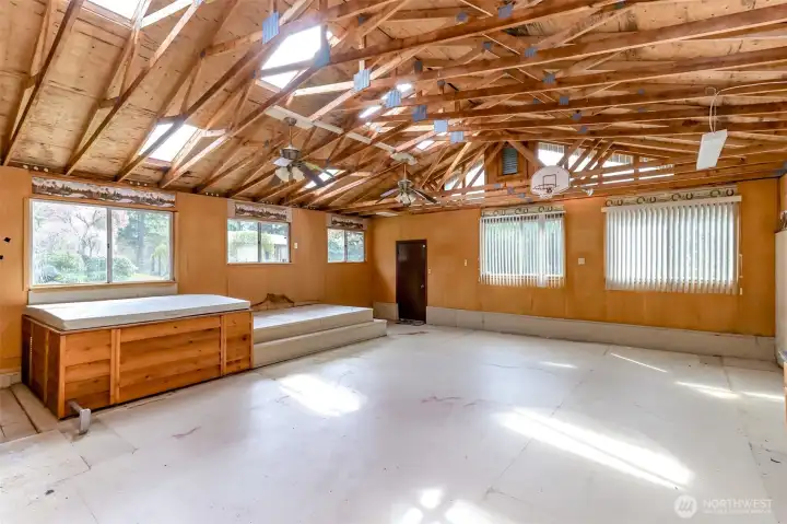 Outbuilding could be storage, shop, play area