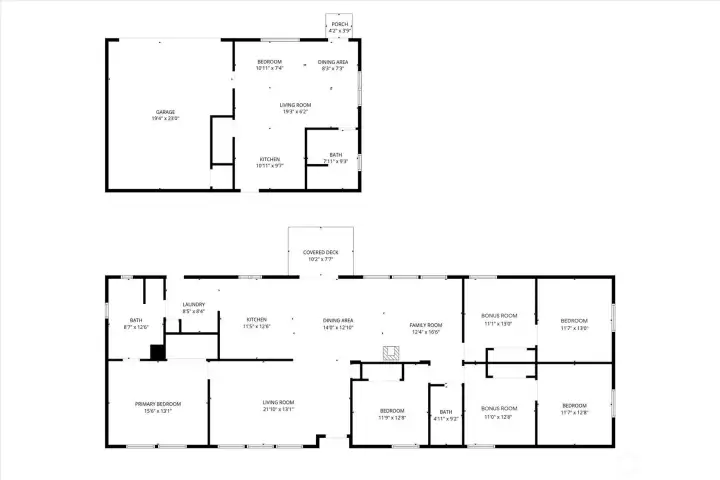 MAIN HOUSE & ADU FLOOR PLAN