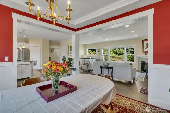Dining room is open to the Great room