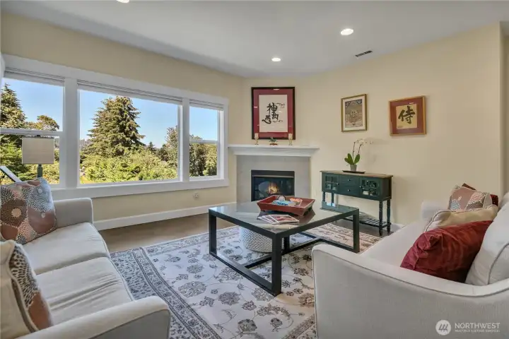 The Great Room offers a relaxing respite as days end surrounded by soothing color tones and designer appeal