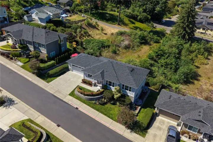 Aerial View of this gorgeous home and surrounding territorial landscape