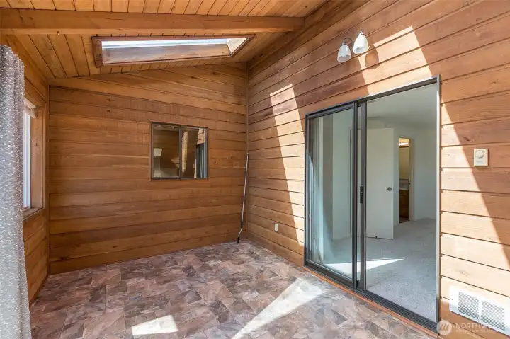 Sun room off primary
