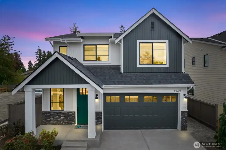 Elevation B-photos are of the model home and for example only.