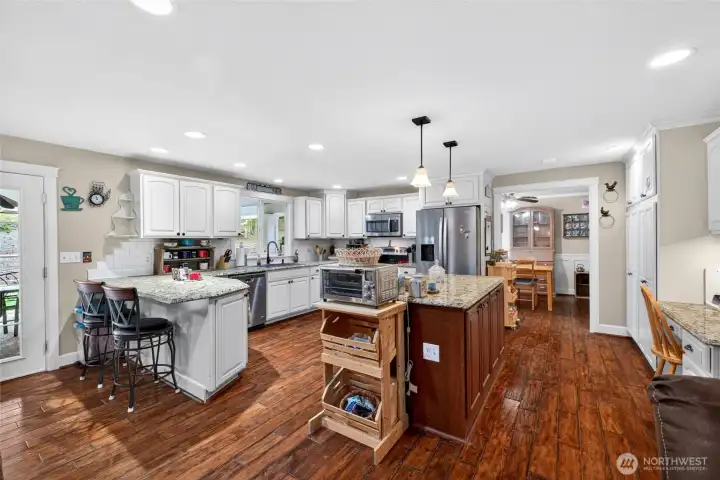 a nice view of the kitchen