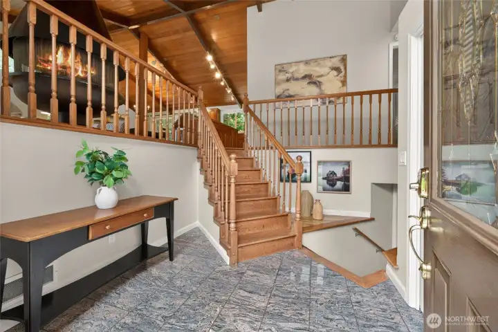 Large, open and inviting entry way