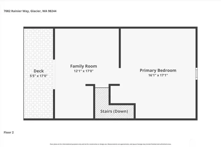 Upper floor plan.