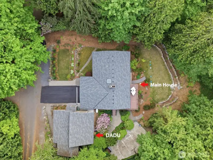 Fully renovated 3,310 sq ft residence paired with new 986 sq ft detached accessory dwelling unit (DADU).