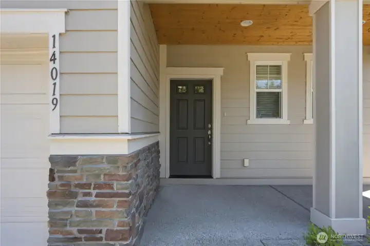 Inviting entry porch