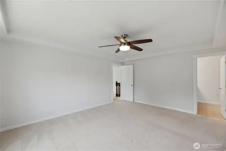 Primary Suite with walk in closet and full bath