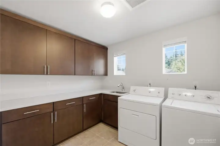 Laundry room with storage