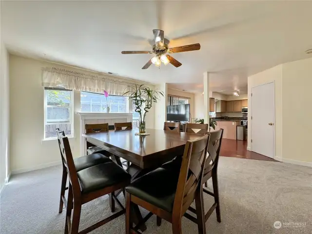 Dining Room or Family Room w/fireplace