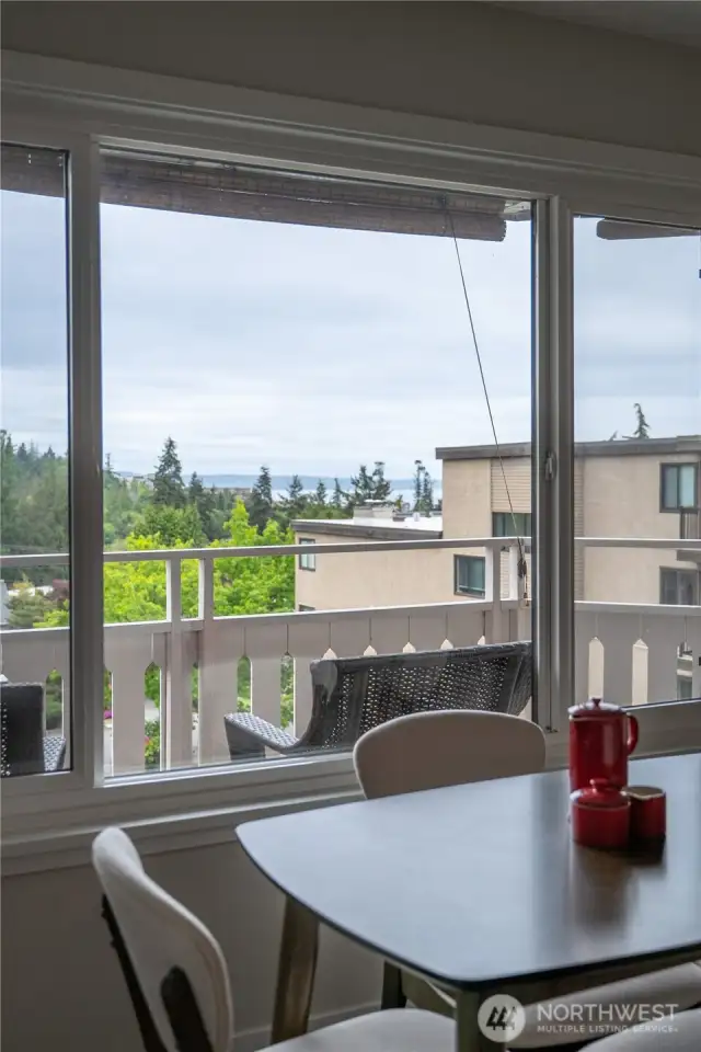 No need for the weather app. Just peek outside!