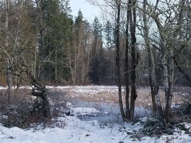 This access has grown over, but could be opened up again with some brush clearing
