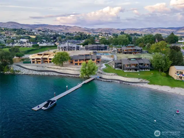 Yacinde C3 is a 2nd floor waterfront unit across from the dock.