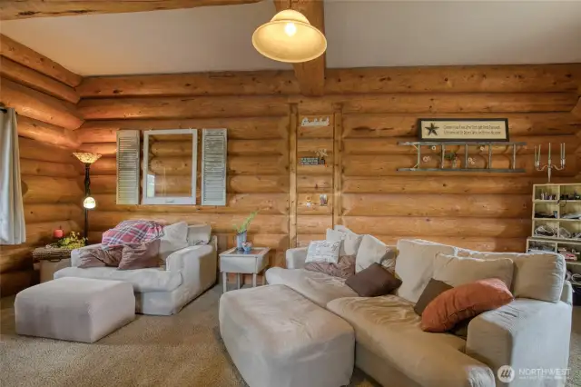 Main floor living room/ sitting space, and space for office or craft work