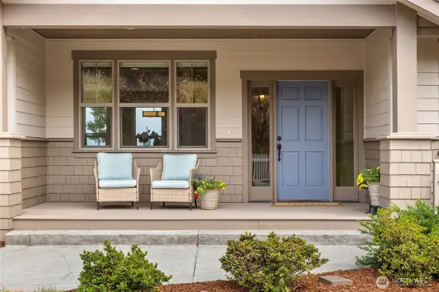 Welcoming and sunny front entrance!