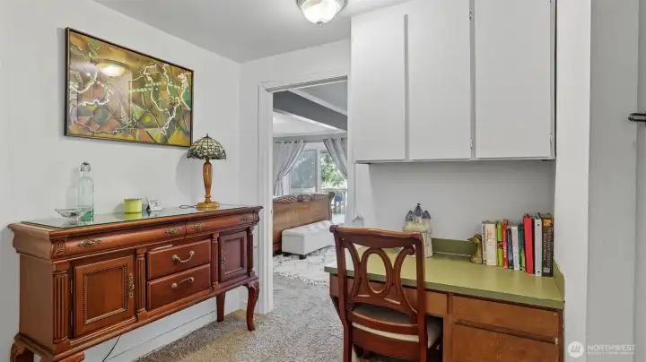 Practical built-ins complement the home’s thoughtful layout.