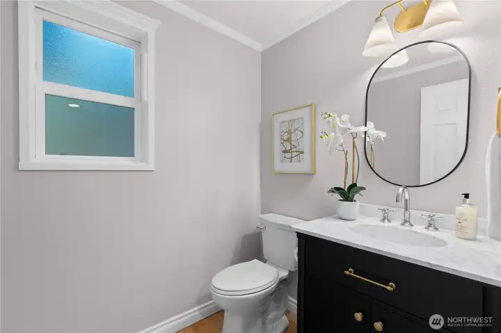 1/2 bathroom on main