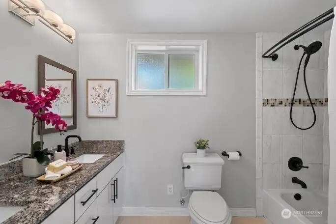 Spacious bathroom