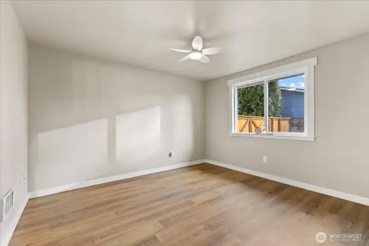 Primary Bedroom is 12'x11'