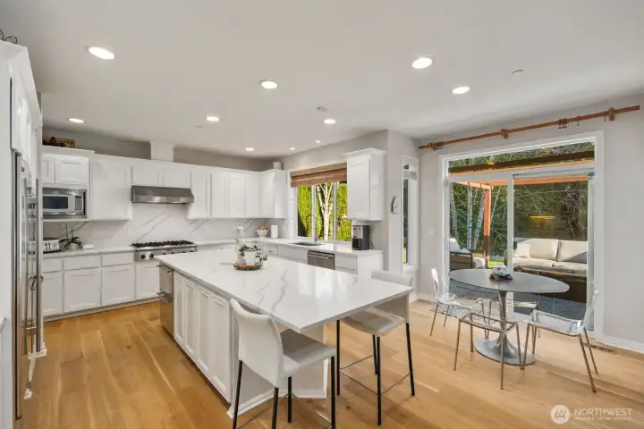 Updated kitchen with quartz countertops