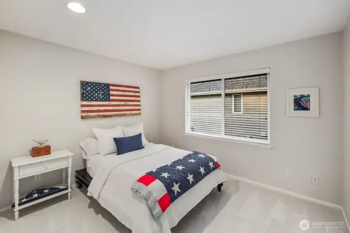 Bedroom 1 with ensuite, new carpeting