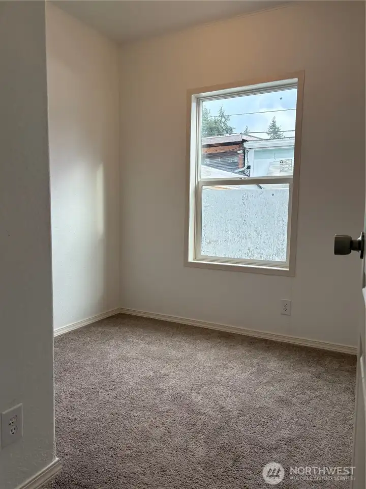 bedroom 1. Double paned vinyl windows throughout.