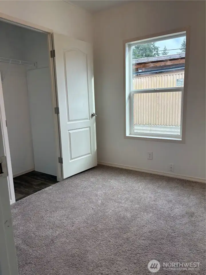 Bedroom 2 wall to wall carpet in bedrooms.