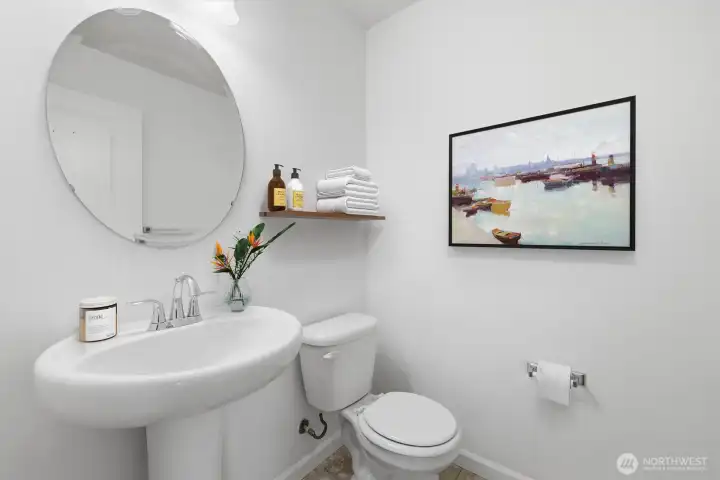 Powder room (staged)