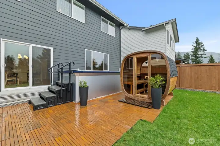 enjoy heated pool and Sauna all year around