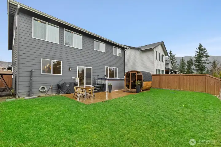 Nice and sunny back yard