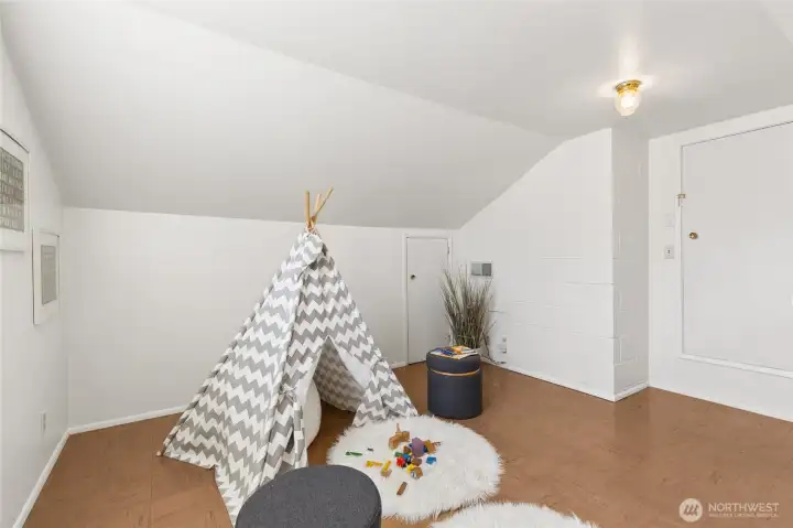 Door on the right is for the the storage area.